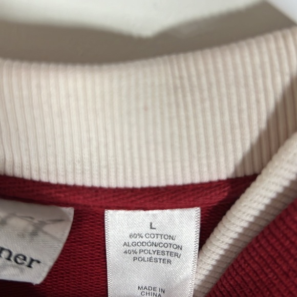 Alfred Dunner Snowman Button Up Sweater Womans Size L - Picture 4 of 5